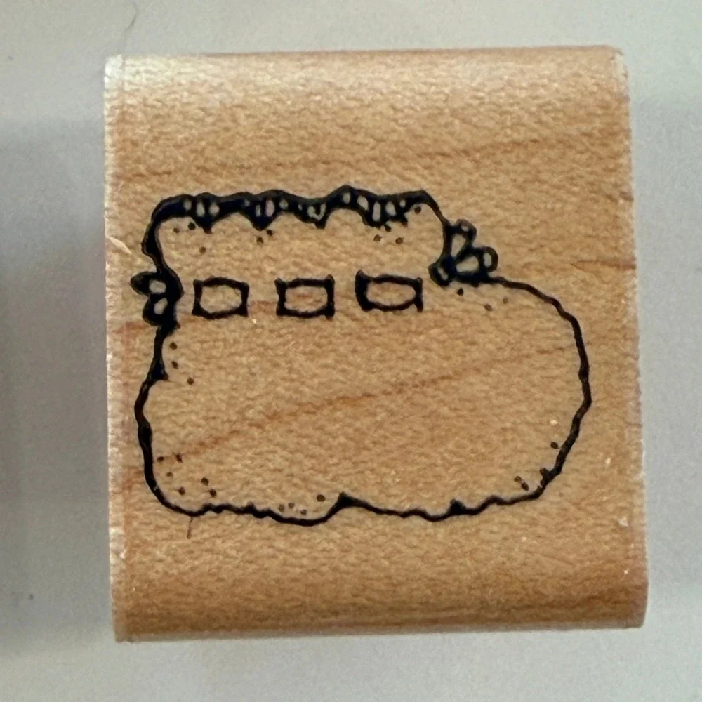 Vintage Baby Shower Wood Mounted Rubber Stamp Lot Pacifier Bottle Baby‎ 8 Pc